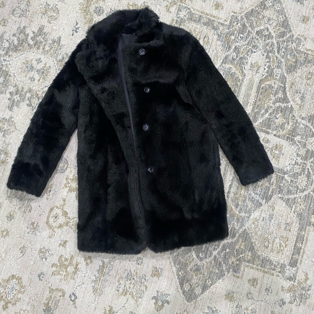 Talula Black Faux Fur Jacket